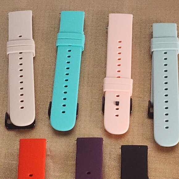 New Ecsem Popglory P22 Quick Release Unisex Multi Color Rubber Watchbands 9pk - Picture 5 of 16